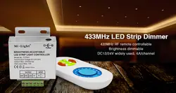 (1 компл./лот) 433 мГц двойной белый/Регулируемая яркость/RGB светодиодные ленты контроллер