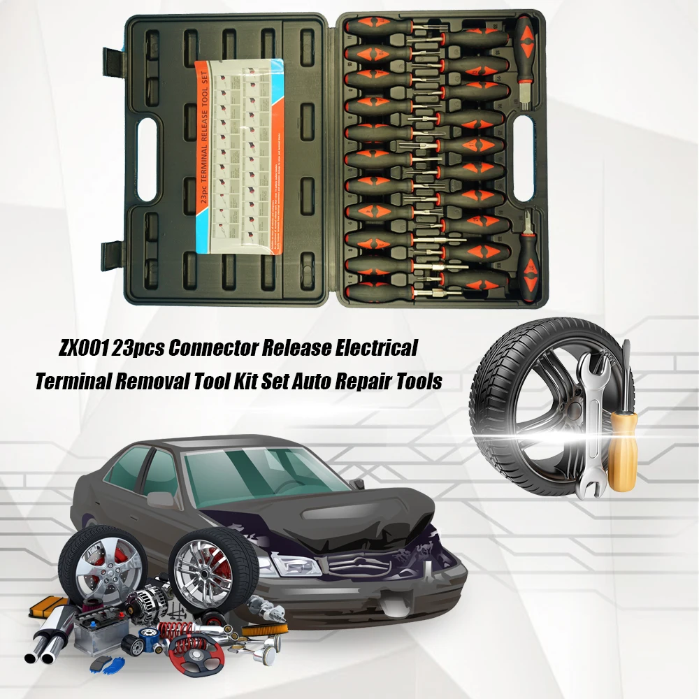 23 шт. инструмент для ремонта авто, электрический разъем, набор инструментов для удаления, набор для автоматической разборки электронных компонентов