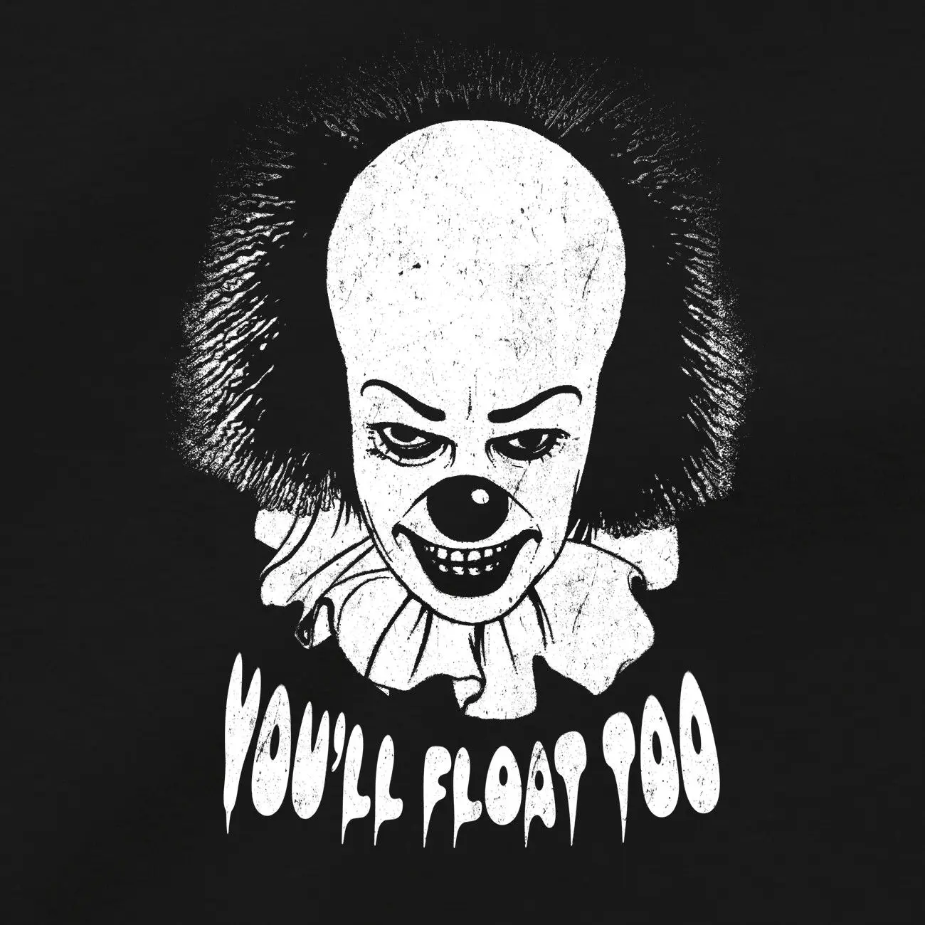 PENNYWISE танцы Клоун Футболка Тим Карри Стивен Кинг это книга фильм DVD хип хоп