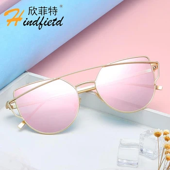

HINDFIELD Trend Wild Sunglasses Women Brand Designer Luxury Shades Sun Glasses for Woman Vintage Female Eyewear Oculos Lunette