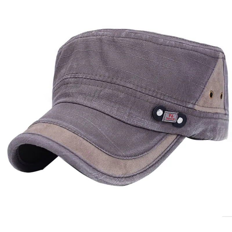 New Men Women Classic Plain Hat Adjustable Army Military Cadet Style Cap M