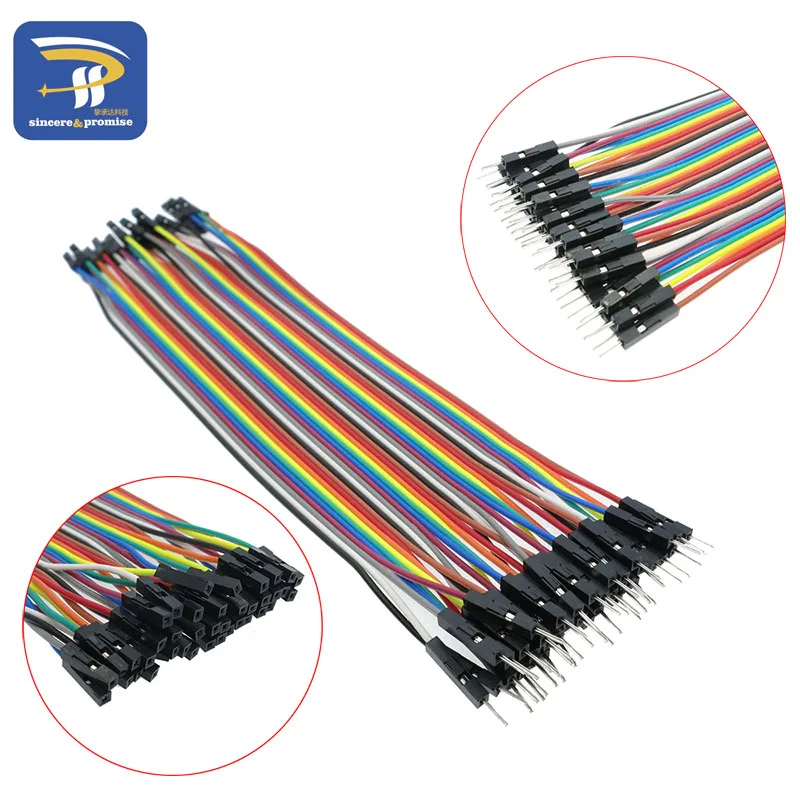 

male to female dupont line 40pcs dupont cable jumper wire dupont line 2.54MM 20cm for arduino
