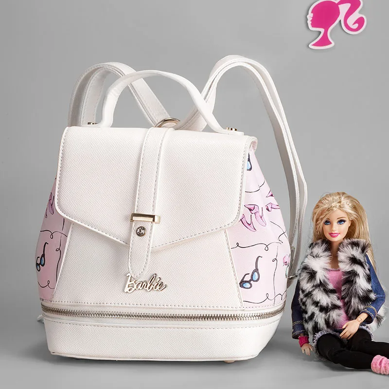 Женский Кожаный Рюкзак Barbie cut фирменные сумки для студентов школьный рюкзак