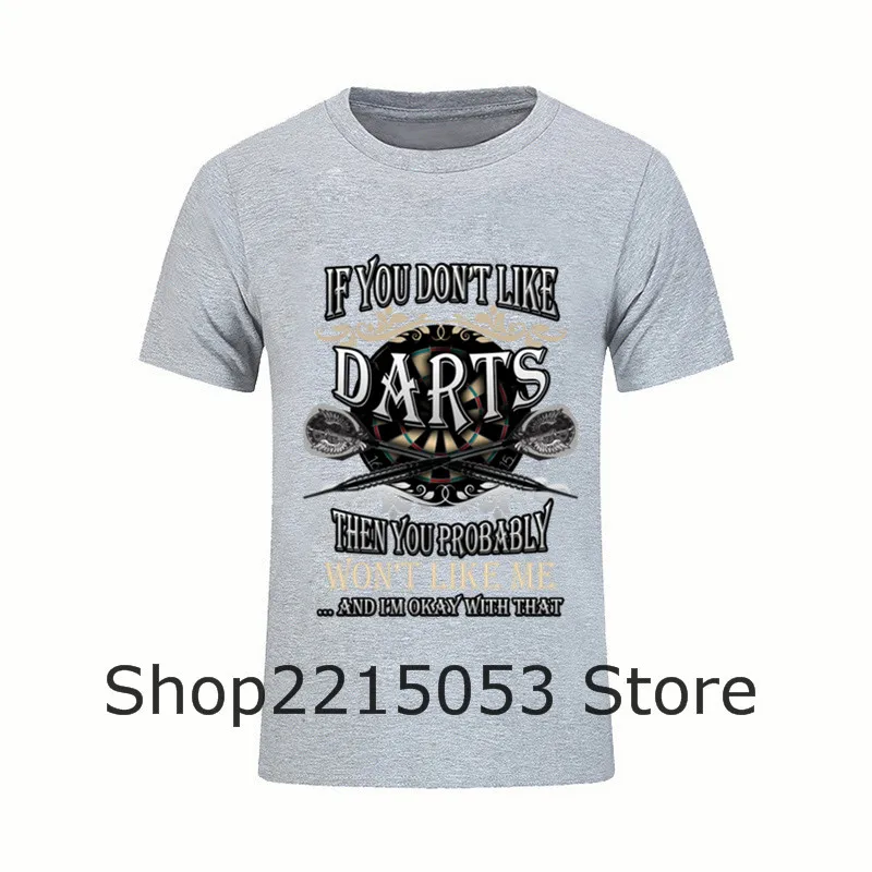 Hombres Si no Te Gustan los Dardos Camiseta Venta Caliente Película de LA VENDIMIA 2017 tiburón juego de tronos adventure time youtube patins MASCULINA T CAMISA