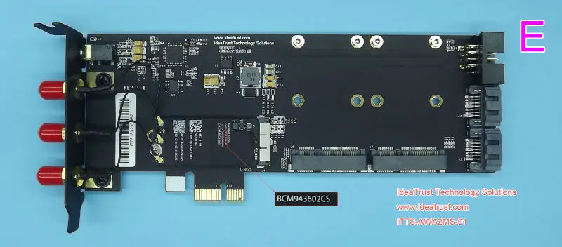 BCM94360CSAX BCM943602CS к PCIe 1x WiFi карта USB аудио звук двойной mSATA SSD solt Бесплатные драйверы Mac os Hackintosh PK BCM94360CD