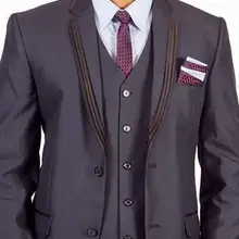 Индивидуальный заказ бальные платья дворца Slim Fit мужской костюм повседневное Деловое платье костюм жениха две кнопки(куртка+ брюки+ жилет+ галстук
