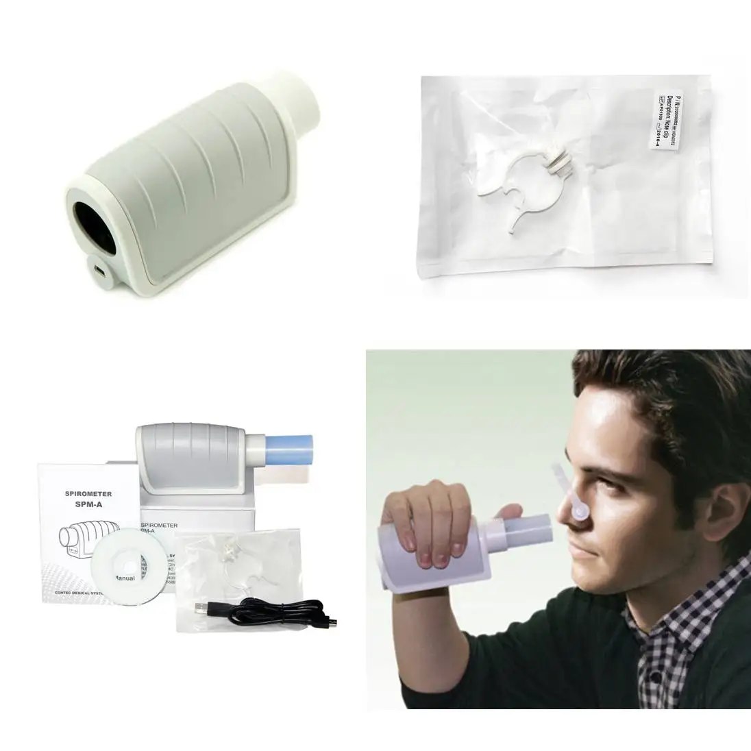 

Digital Hand-held Spirometer ,FVC,VC, MVV Pulmonary Function SPM-A Lung Breathing Mouthpiece PC Software Lung Condition Check