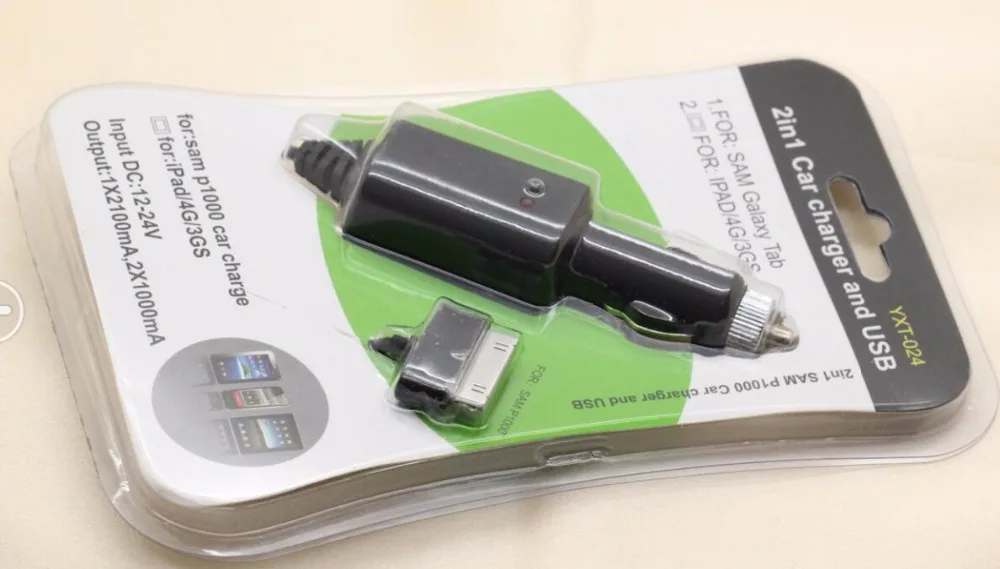 USB Car Charger For Samsung Galaxy Tablet Tab P3100 P5100 P6200 P6800 P7100 P7300 P7510 N5100 7