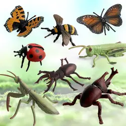 Имитация животного насекомых Модель однотонной эмуляции фигурку Рождество обучения образования детей игрушки для мальчиков детей