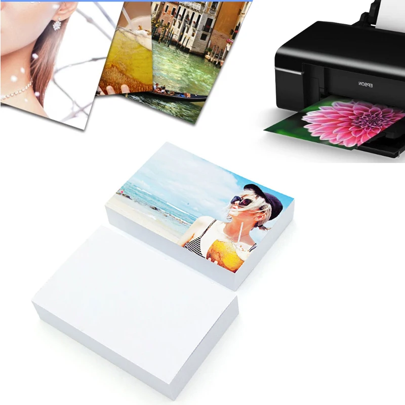 100 шт./лот A4 глянцевая фотобумага A4 печать фотобумага белая A4 бумага для струйной печати для офиса дома