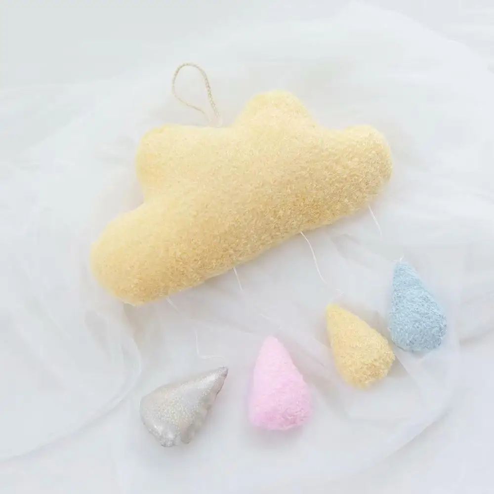 Cloud Moon Hanging Ornaments For Kids Room Plush Home Decoration DIY Felt Wall Hangings Nordic Kids Room Decoration Stuffed Toys