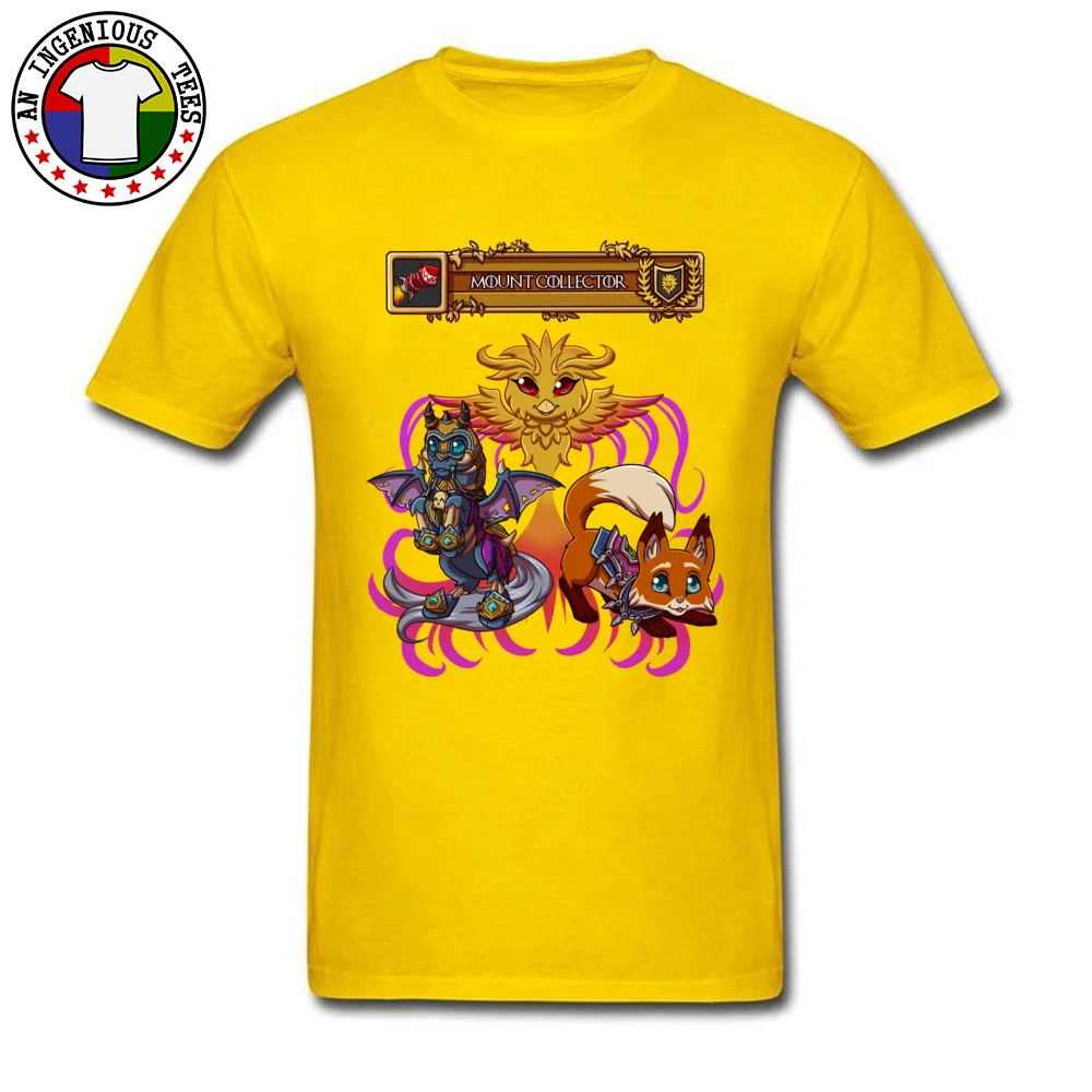 Mount Collector 100% Cotton T-shirts for Men Short Sleeve Group Tops Shirt Faddish Summer O Neck Tops T Shirt Leisure Mount Collector yellow