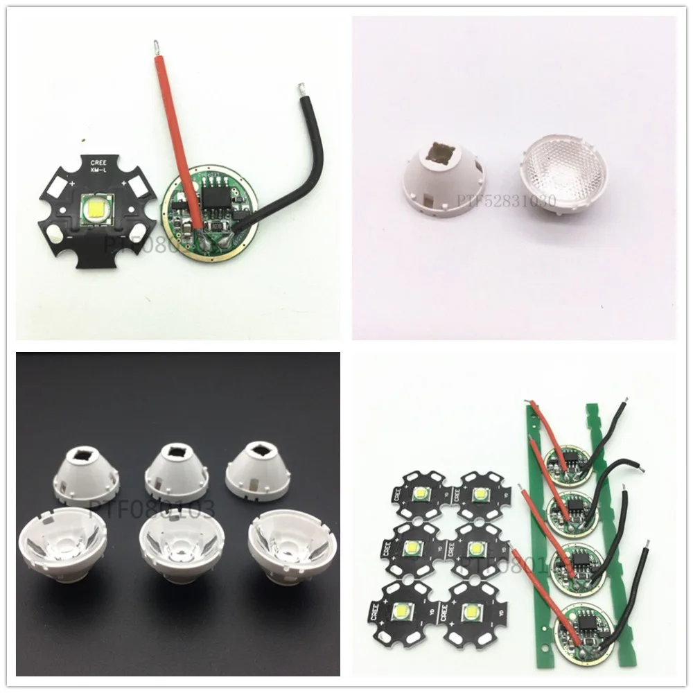 1set CREE Xlamp XML2 XM-L2 T6 U2 10W WHITE High Power LED Emitter driver+lens