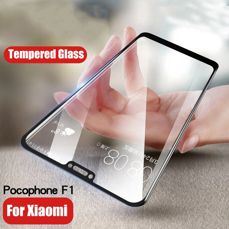 9H Protective Glass on Pocophone f1 film Screen Protector for Xiaomi Poco F1 Xiomi Pocofone Xiami Xaomi Little F 1 Tempered Glas | Мобильные