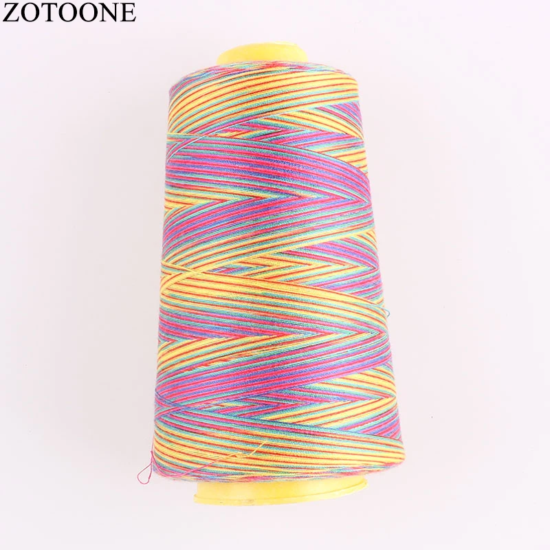 

ZOTOONE Diy 3000Y 40S/2 Spool Polyester Sewing Thread Cheap Colorful Polyester Sewing Thighs Machine Embroidery Thread Sets D