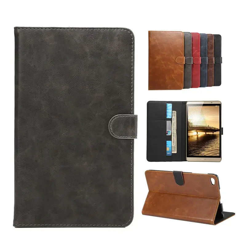 

MediaPad M2 8.0 PU Leather Wallet Case Tablet Cover 8'' Smart Stand Smart Fundas Shell Skin For Huawei MediaPad M2 8.0 801W 803L