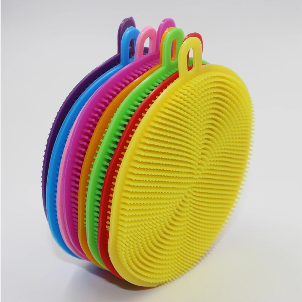 Magic Cleaning Brushes Silicone Dish Bowl Scouring Pad Pot Pan Easy to clean Wash Brushes Cleaning Brushes Kitchen tool (6)