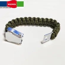 Выживания Paracord браслет Для мужчин Для женщин Военная аварийного Шестерни парашют Канат плетеный шнур пряжка самолета Кемпинг нейлоновый висячий гамак