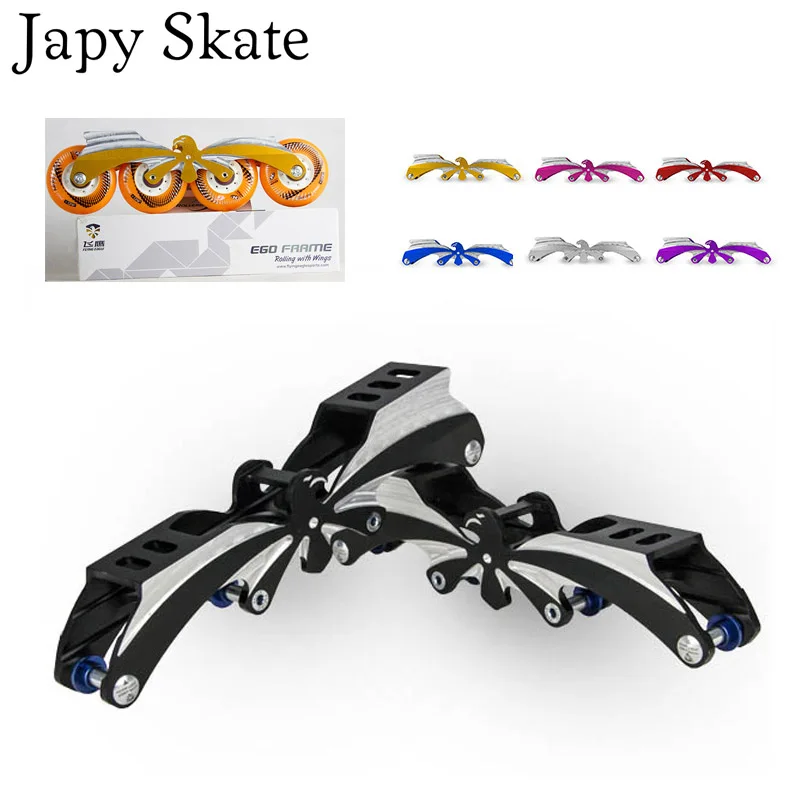 

Japy Skate Flying Eagle EGO Inline Skate Frames &8 Hyper+G Wheels Rocking Flat Adjustable 231mm 243mm Skating Base Roller Basin