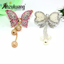 ANZULWANG Butterfly Pendant Car Model Car Air Export Perfume Artificial Crystal Indoor Air Freshener Auto Air