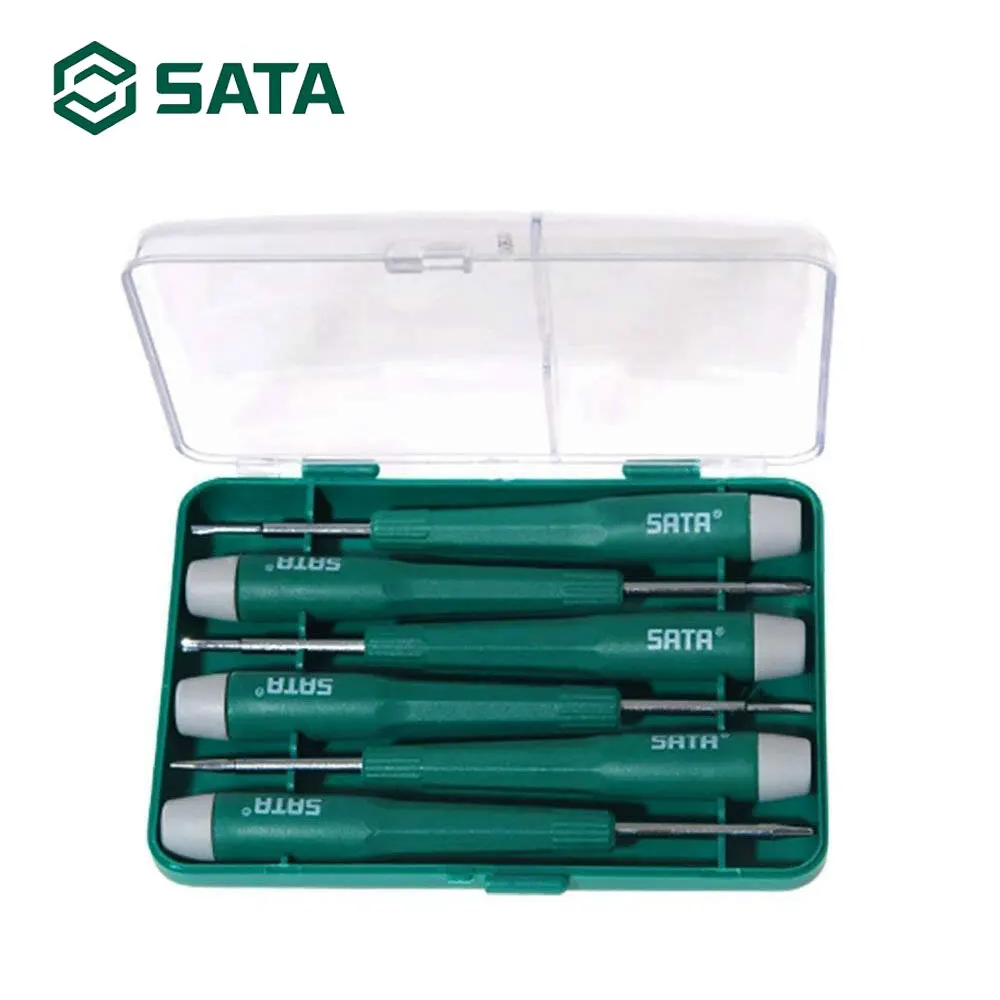 

SATA 6Pcs Small Screwdriver set Batch Word Cross Micro Clock Notebook Mobile Phone Repair Tool Set DY06101