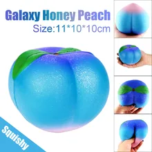 Новые модные милые 11 см Galaxy Мёд Персиковый Крем Ароматические Squishy замедлить рост сжатие ремень детские игрушки Валентина рождественский подарок