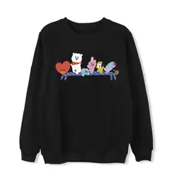 ONGSEONG БЦ Bangtan обувь для мальчиков BT21 2018 альбом Толстовка Прекрасный милый Свободный пуловер с принтом свитер длинными рукавами WY872