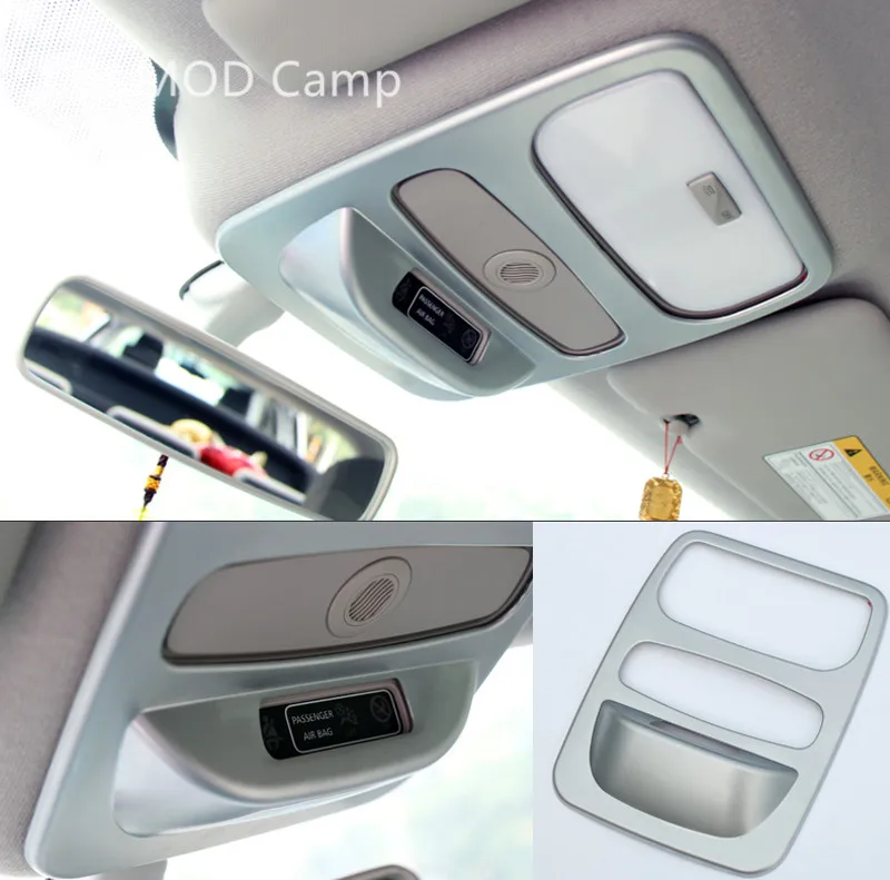 

For Renault Captur Kaptur Samsung QM3 2013-2018 ABS Matte Inner Front Reading Light Lamp Cover Decoration Trim 1pcs Car Styling!