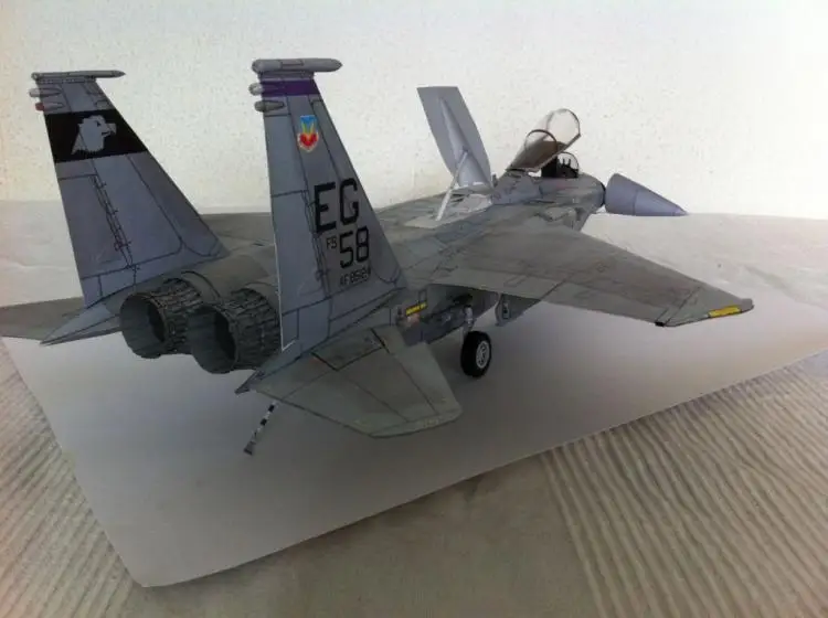 Harlem версия F-15C истребитель 3D бумажная модель DIY