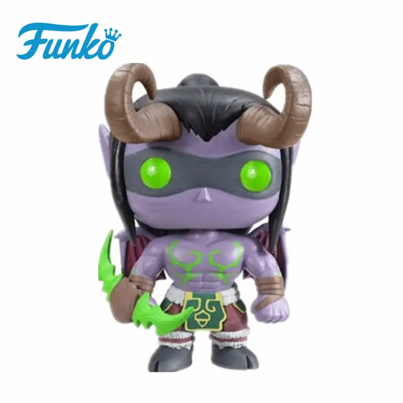 Funko Pop WOW Theme World Of Warcraft Игра виниловые куклы#15 ARTHAS#14 ILLIDAN#30 SYLVANAS ручная настольная мебель подарок - Цвет: Without Box-14