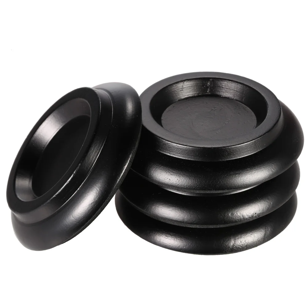 High Quality 4pcs/set Solid Wood Upright Piano Caster Cups w/ EVA Anti