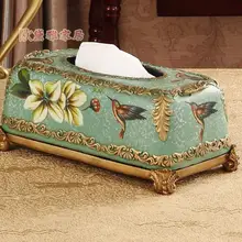 Европейская коробка для салфеток из полимера пасторальные украшения для дома ретро гостиная большой обеденный стол коробка для салфеток насосный лоток