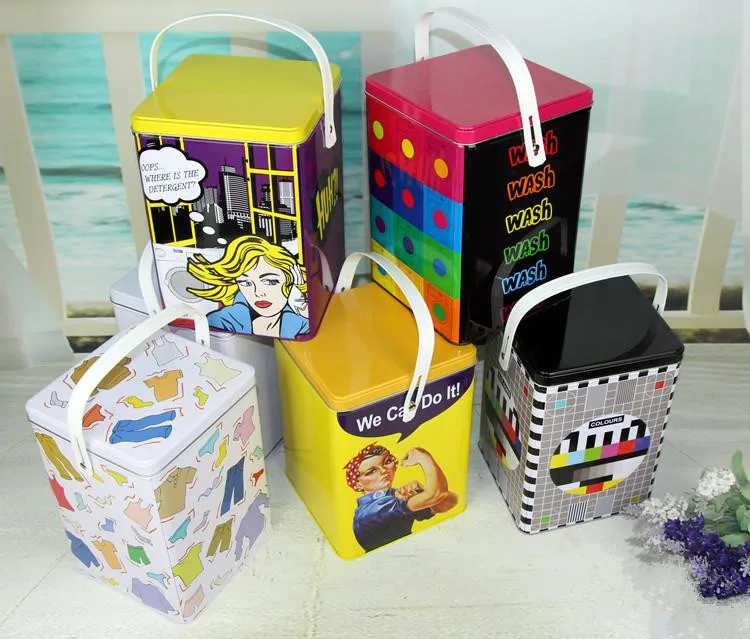 

Free Shipping Vintage Portable Anti-Rust Zinc Tin box /Storage box/cracker box/Candy box