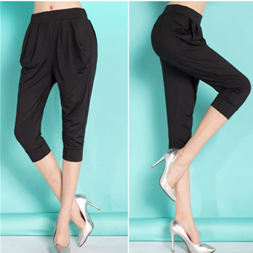 

2019 Summer Trousers For Women Plus Size 4XL 5XL 6XL Elastic Waist Pants Fashion Harem Pants Women Casual Trouser Pantalon Femme