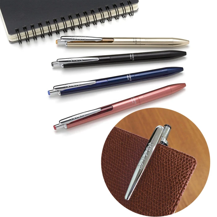 Material de Escritório Zebra Edição Limitada Caneta Colorida Metal Corpo Canetas Papelaria Escola Esferográfica 0.4 - 0.5mm Jj55 Jjs55 Gel 4 escritório esferográfica caneta 0.4 0.5mm jj55 jjs55