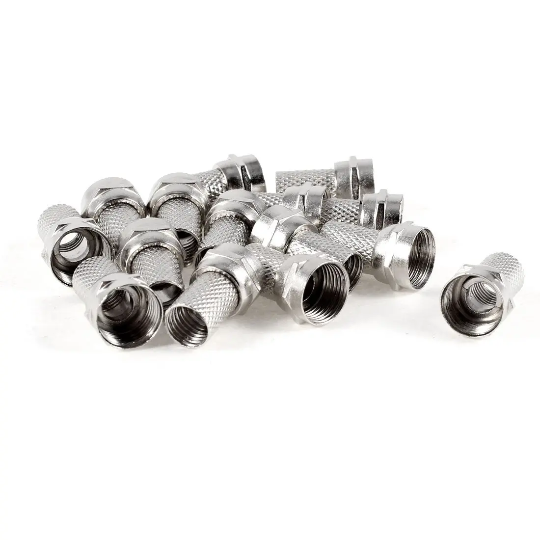 

15 Pcs RG6 F-Type Twist-On Coax Coaxial Cable RF Connector Male for CCTV Camera