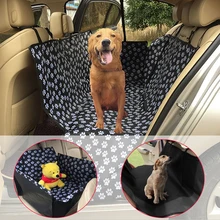 Переноска для домашних животных, ткань Оксфорд, рисунок лапы, автомобильный чехол для домашних животных, чехол для сиденья для собак, автомобильное заднее сиденье, переноска, водонепроницаемый коврик для домашних животных, гамак, подушка, защита