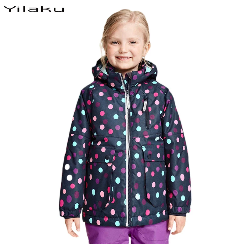 

Yilaku Girls Winter Coat Jackets Kids Hooded Polka Dot Coats Kids Girls Long Sleeve Winter Jackets Coats Children Outerwear
