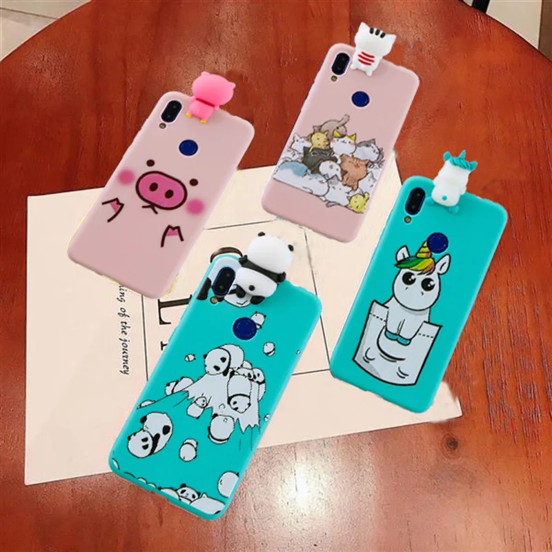 3D Cartoon Cute Animal Patterned Soft TPU Case Cover on sfor Xiaomi Mi A2 Lite F1 8 Redmi 4X 4A 5 Plus S2 Note 7 5 6 Phone Coque (5)