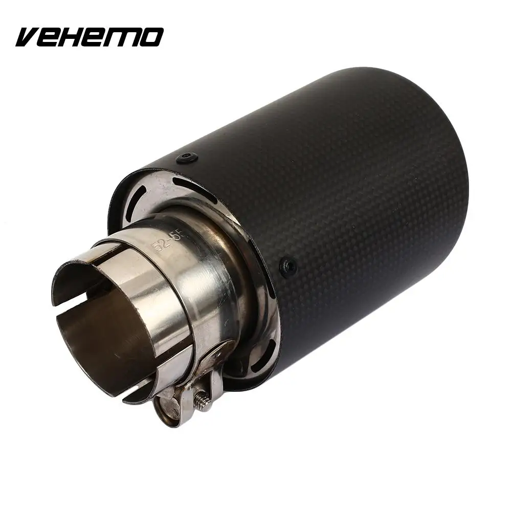 Real Carbon Fiber for Noise Reduction Exhaust Tail SUV Car Tail Pipe End Tip Exhaust Muffler