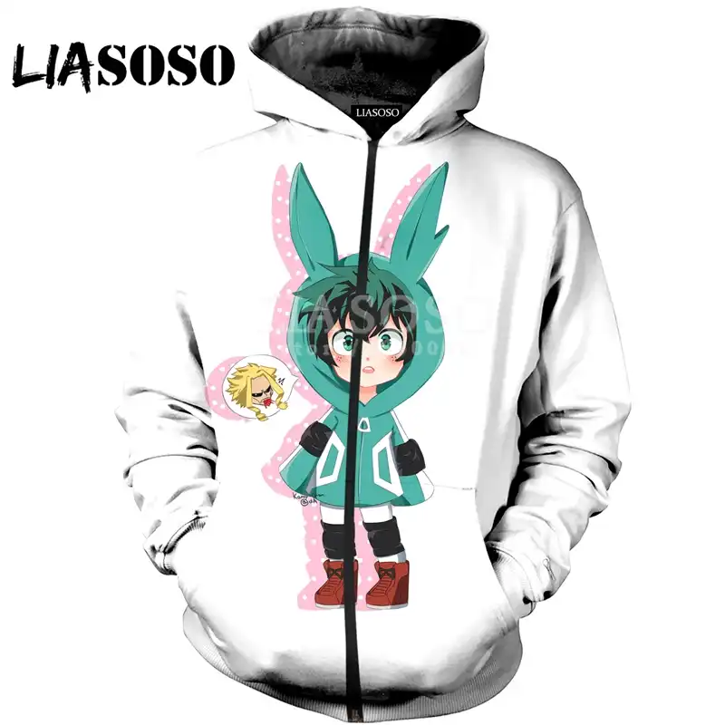 Liasoso 3d Print Women Men Anime Boku No Hero Academia Izuku Pull Over Hoodies Sweatshirts Zipper Jacket My Hero Academia X0727 Hoodies Sweatshirts Aliexpress