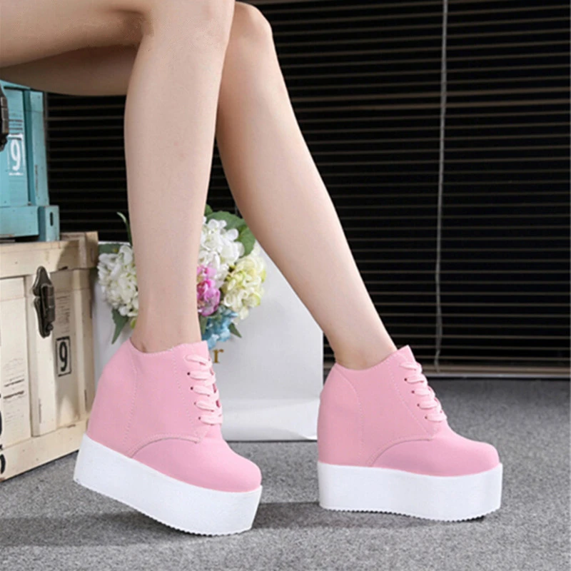 MIUBU/обувь на танкетке и высоком каблуке Zapatos Mujer Женская парусиновая обувь