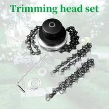 Газонокосилка цепь 65Mn тонкой настройки головки цепи косилка триммер садовый Универсальный кусторез для триммер резак инструменты запасные части