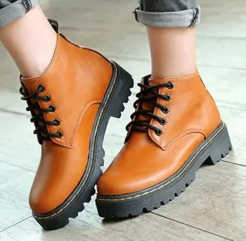 

Zapatos Mujer Ladies Shoes Woman Women Ankle Martin Casual Boots Motorcycle Wedge Winter Platform Girls Chaussure Femme G61261