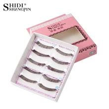 Ресницы 5 пар коробка ресницы натуральные Макияж для ресниц наращивание накладных ресниц коричневые Накладные ресницы макияж Поддельные ресницы AC-05