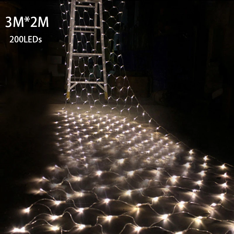 1set & 3M x2M 200 LED String Lights Christmas xmas Fairy Lights Outdoor Home For Wedding/Party/Curtain/Garden Decoration 1set & 3M x2M 200 LED String Lights Christmas xmas Fairy Lights Outdoor Home For Wedding/Party/Curtain/Garden Decoration