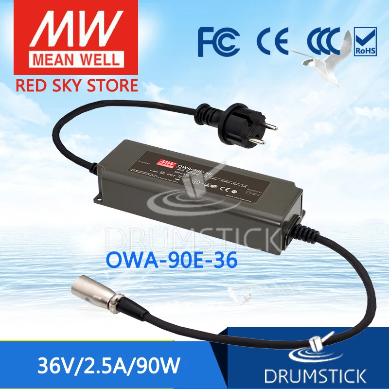 

MEAN WELL OWA-90E-36 36V 2.5A meanwell OWA-90E 36V 90W Single Output Moistureproof Adaptor Euro Type