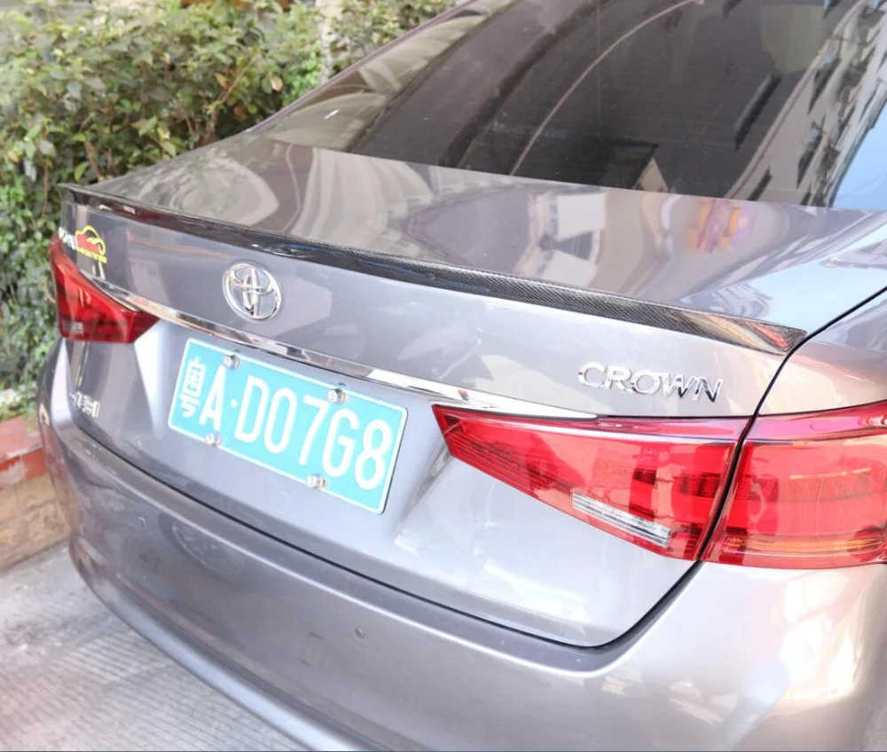 

JINGHANG Carbon Fiber Car Rear Wing Trunk Lip Spoilers For 16-18 Toyota Crown 2016 2017 2018