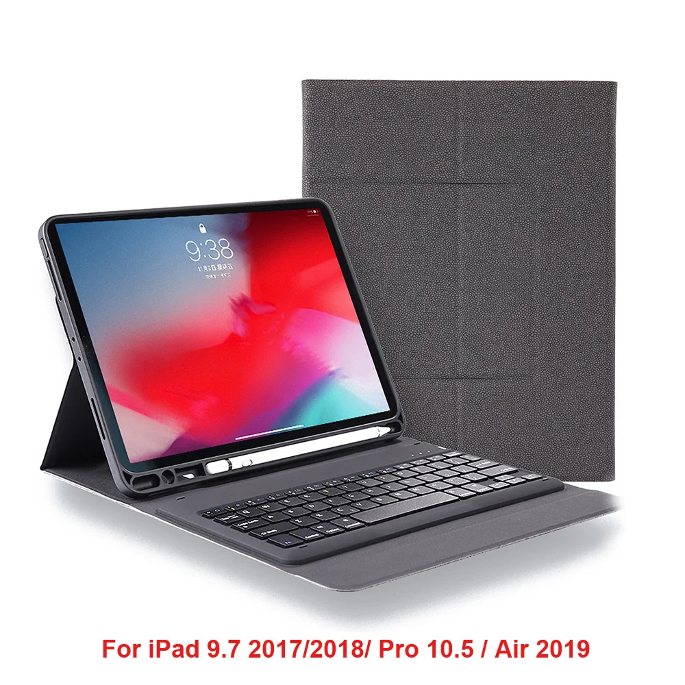 

Bluetooth Wireless Keyboard Case for iPad Air 2019 ABS Keyboard Tablet Cover for iPad 9.7 2017 2018 Pro 10.5 With pencil Holder