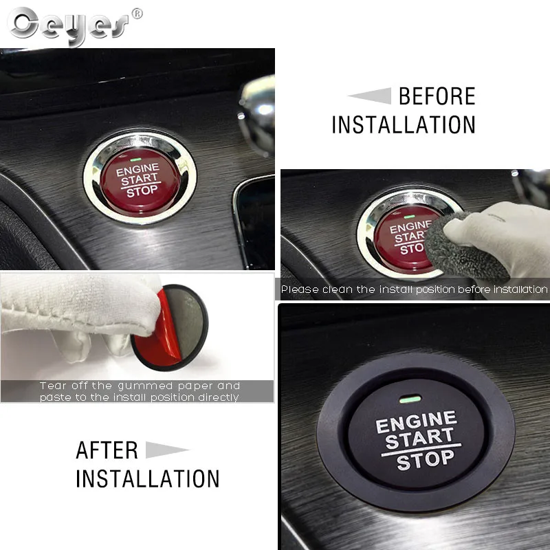 Car Start Engine Button Key Ring for CIVIC (33)
